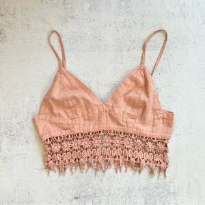 Forever 21 Blush Crochet Bralette
